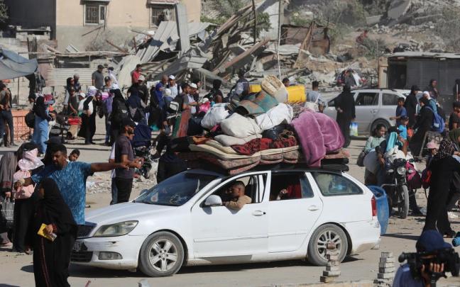 Evacuaciones forzosas en Gaza tras los constantes ataques israelíes / E.P. Evacuaciones forzosas en Gaza tras los constantes ataques israelíes