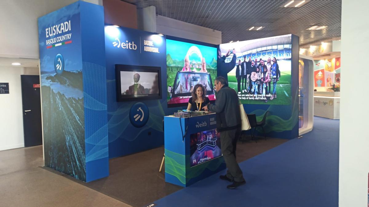 Stand de EITB en el Mipcom de Cannes