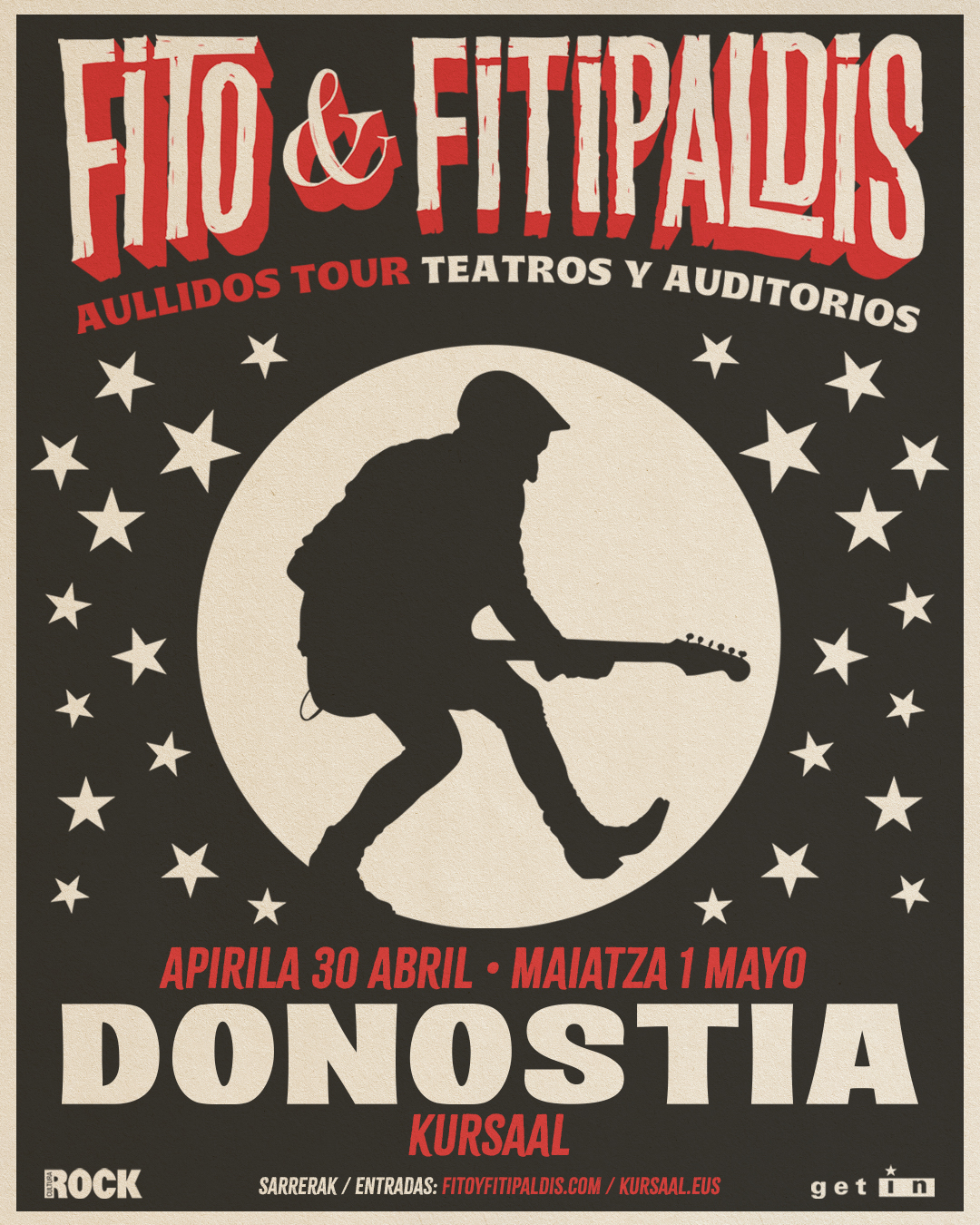 Cartel promocional de la doble cita en Donostia