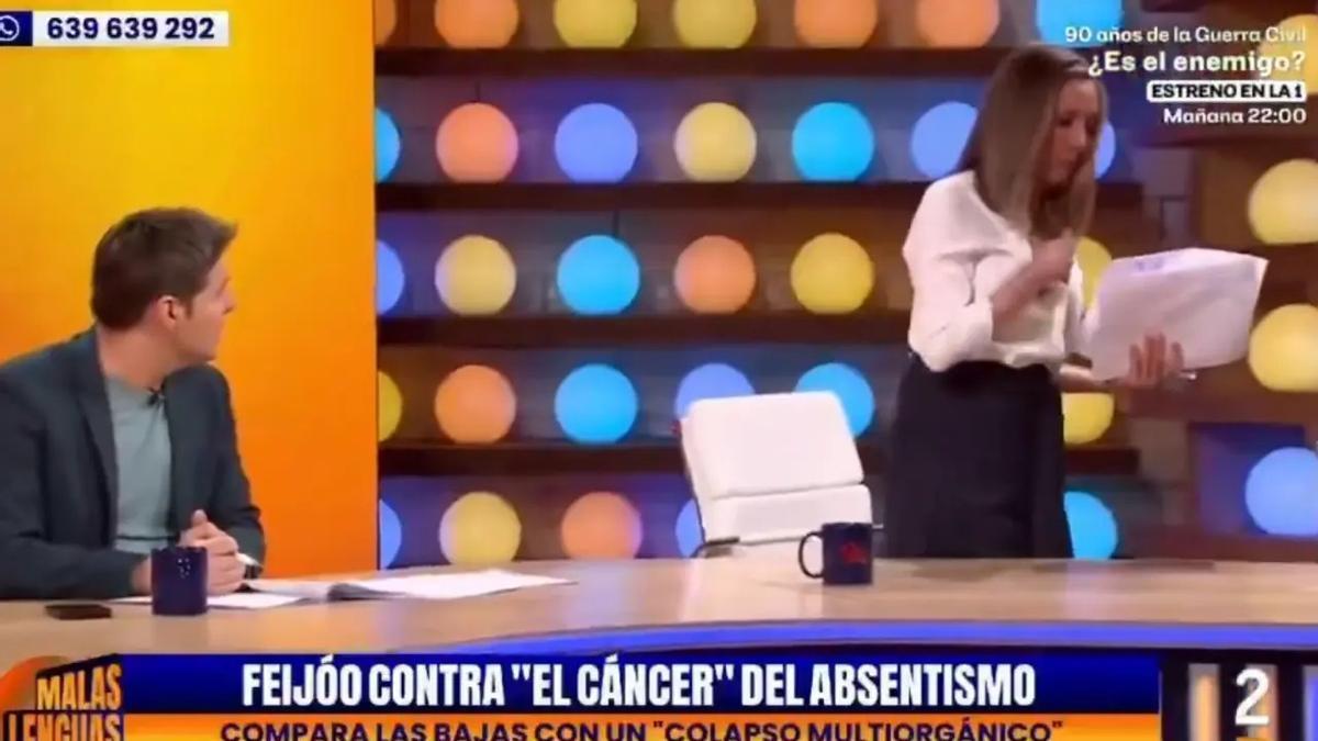 Marta García abandona el plató de 'Malas Lenguas'