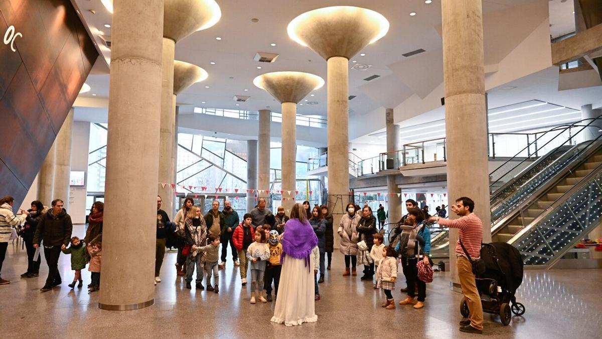 Imagen tomada durante la Jornada de Puertas Abiertas del Palacio Euskalduna.