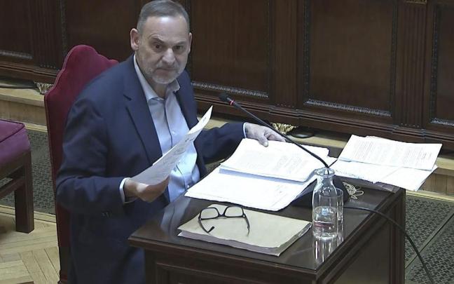 José Luis Ábalos, durante su declaración este lunes ante el Tribunal Supremo