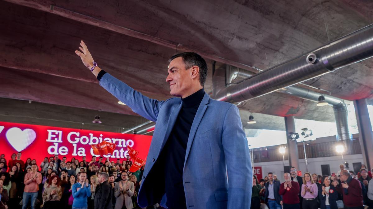 Pedro Sánchez, en el acto en el que ha participado este sábado.