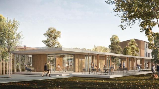 Infografía de cómo quedará el edificio Bengolarra en Zigoitia