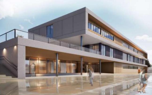 Recreación del edificio de la ESO