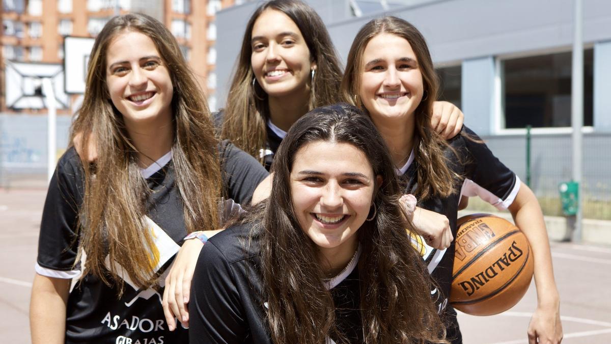 Jugadoras del club de baloncesto Araba que irán a Estados Unidos con una beca deportiva
