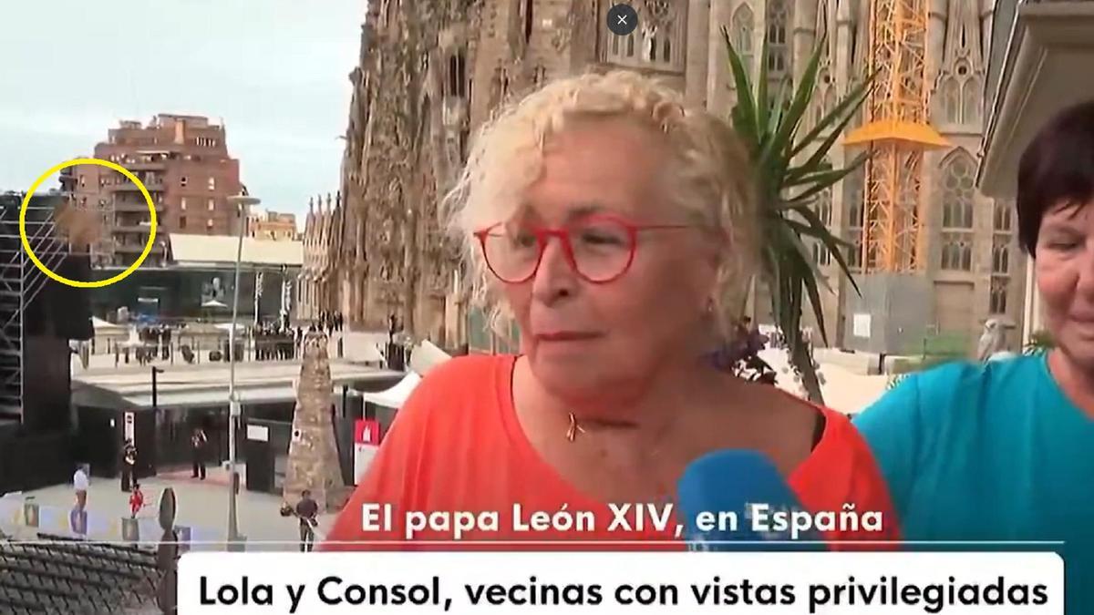 La mariposa se convirtió en protagonista del directo.