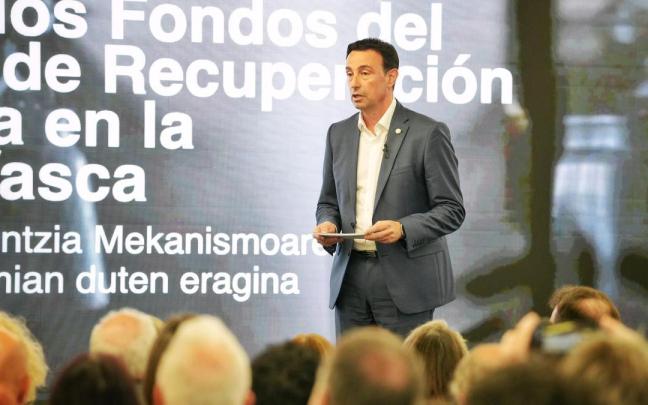 El vicelehendakari y consejero de Economía, Trabajo y Empleo, Mikel Torres, en el Basque Economic Forum.