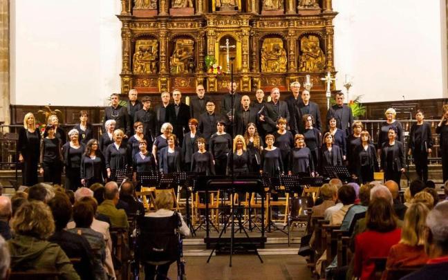 Bergarako Orfeoia durante un concierto.
