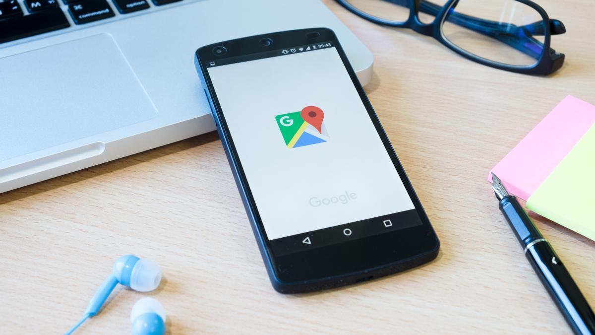 Un dispositivo Android accediendo a la 'app' de Google Maps.