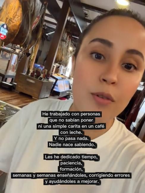 “Me molesta perder el tiempo con quien no lo valora”, afirma esta encargada.