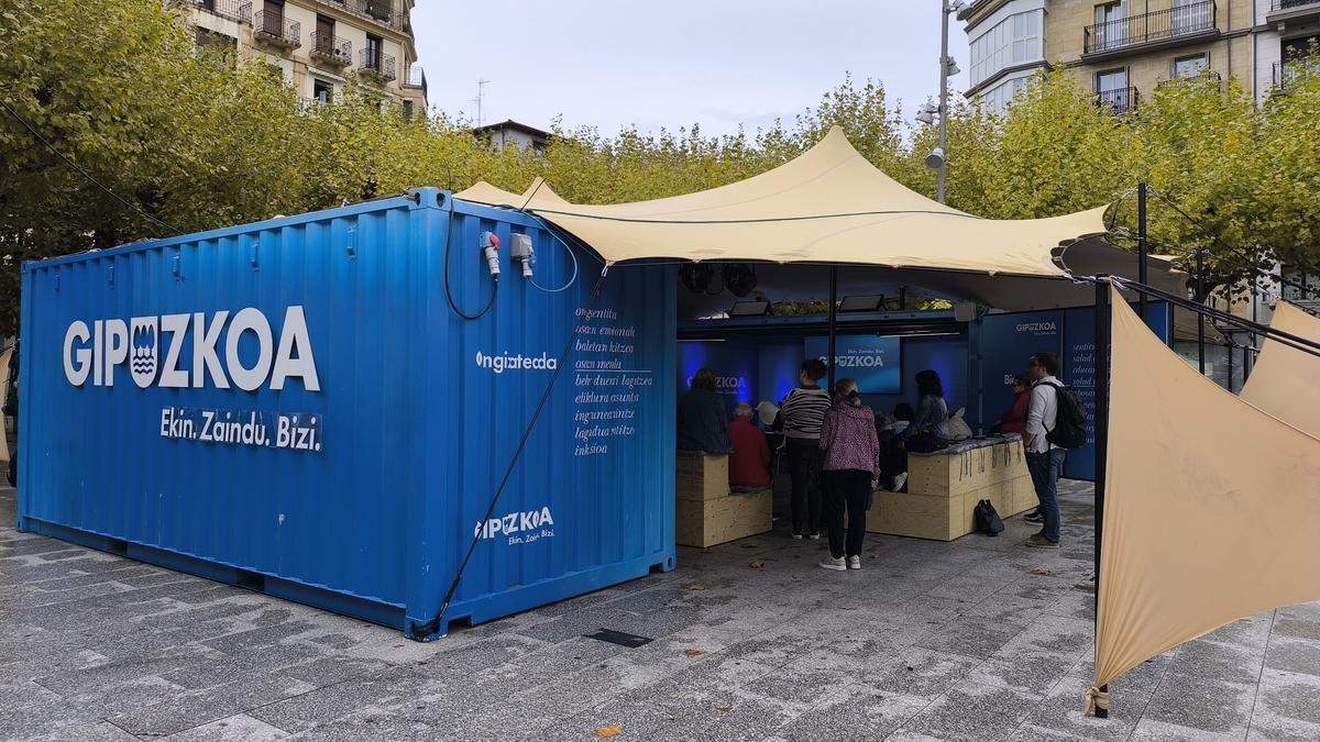 Espacio de Ongizatearen plaza en Irun