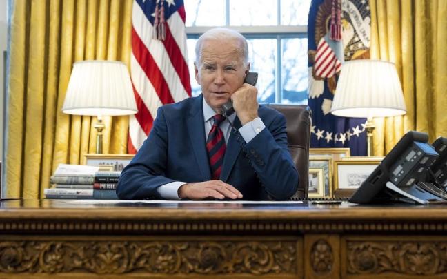 Imagen de archivo del presidente de Estados Unidos, Joe Biden, en el Despacho Oval. Imagen de archivo del presidente de Estados Unidos, Joe Biden, en el Despacho Oval.