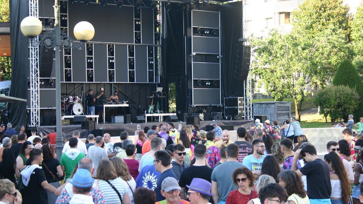 La plaza Andatza en el concierto remember