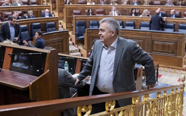 El exsecretario de Organización del PSOE, Santos Cerdán, en el Congreso de los Diputados.