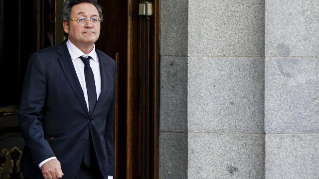 Álvaro García Ortiz, durante su salida del Tribunal Supremo.