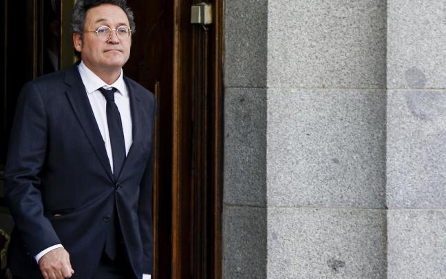 Álvaro García Ortiz, durante su salida del Tribunal Supremo.