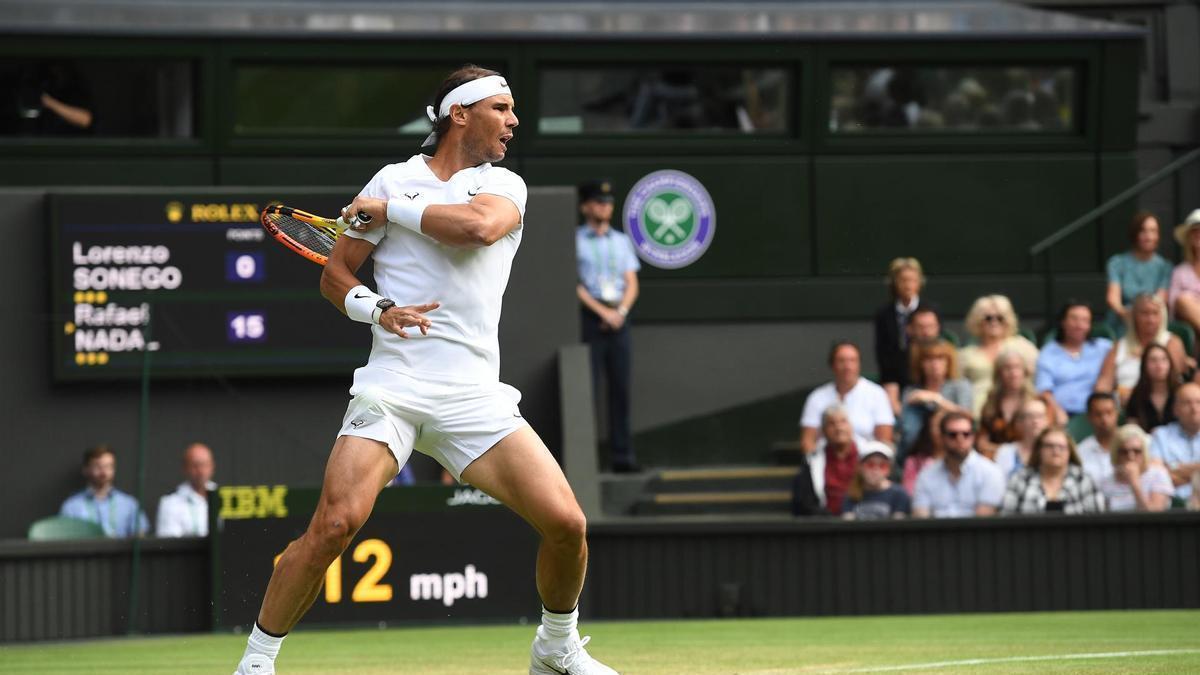 Imagen de archivo de Rafa Nadal en el torneo de Wimbledon.