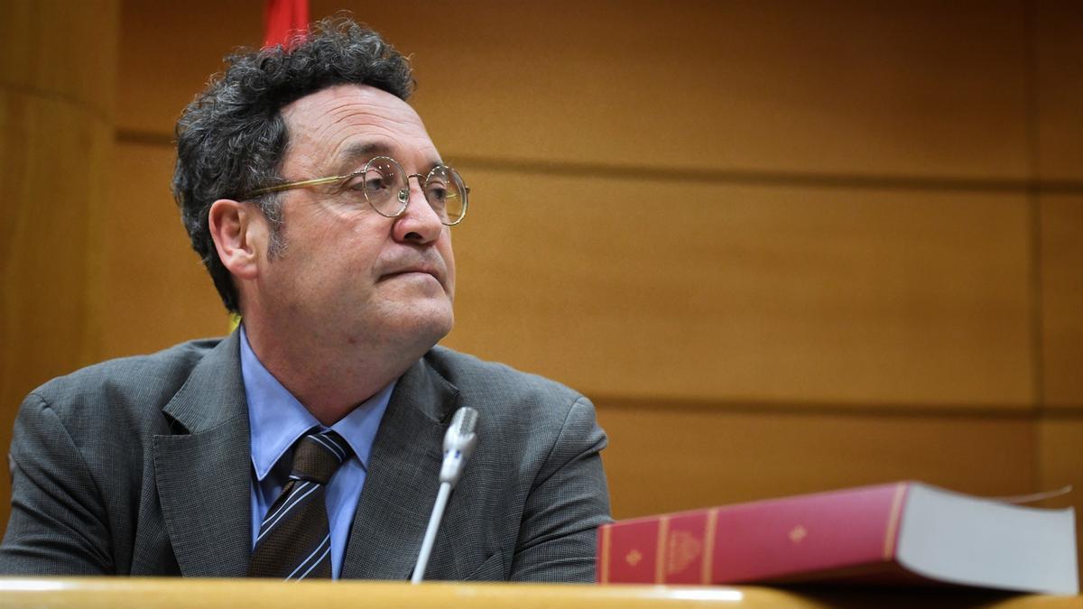 El fiscal general del Estado, Álvaro García Ortiz, en el Senado.