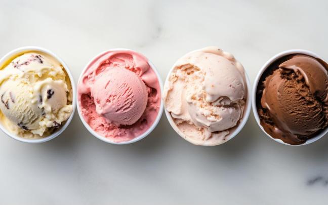 Los helados contienen una muy elevada cantidad de azúcares añadidos