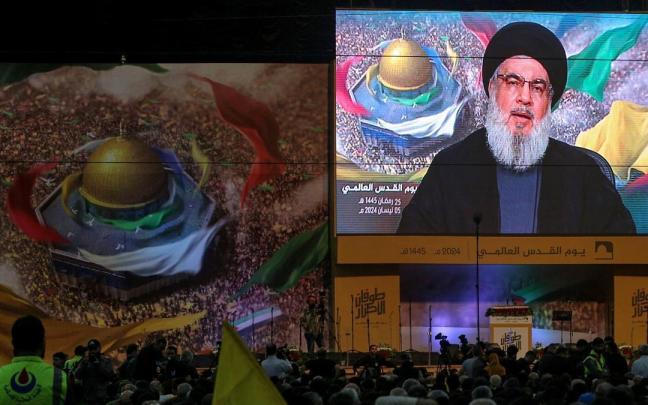 El líder de Hizbulá, Hasán Nasrala.