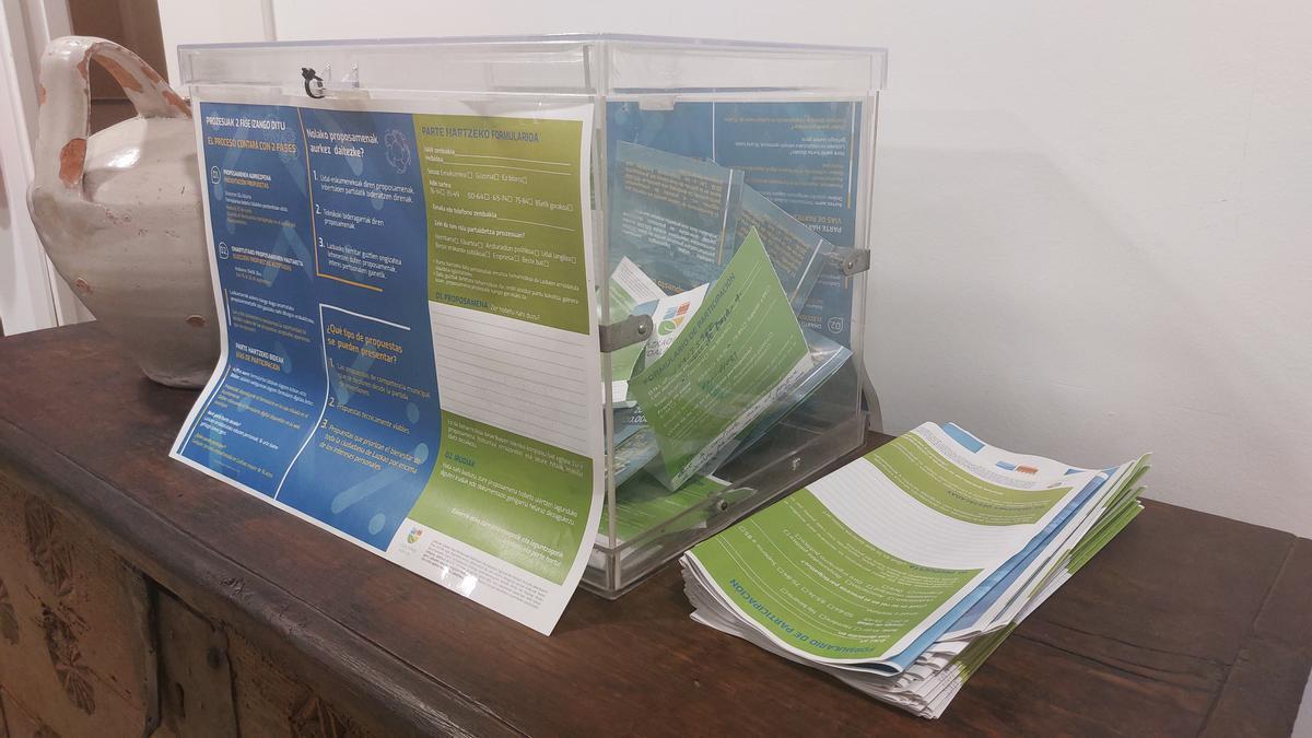 Formularios correspondientes a los Presupuestos Participativos de Lazkao.