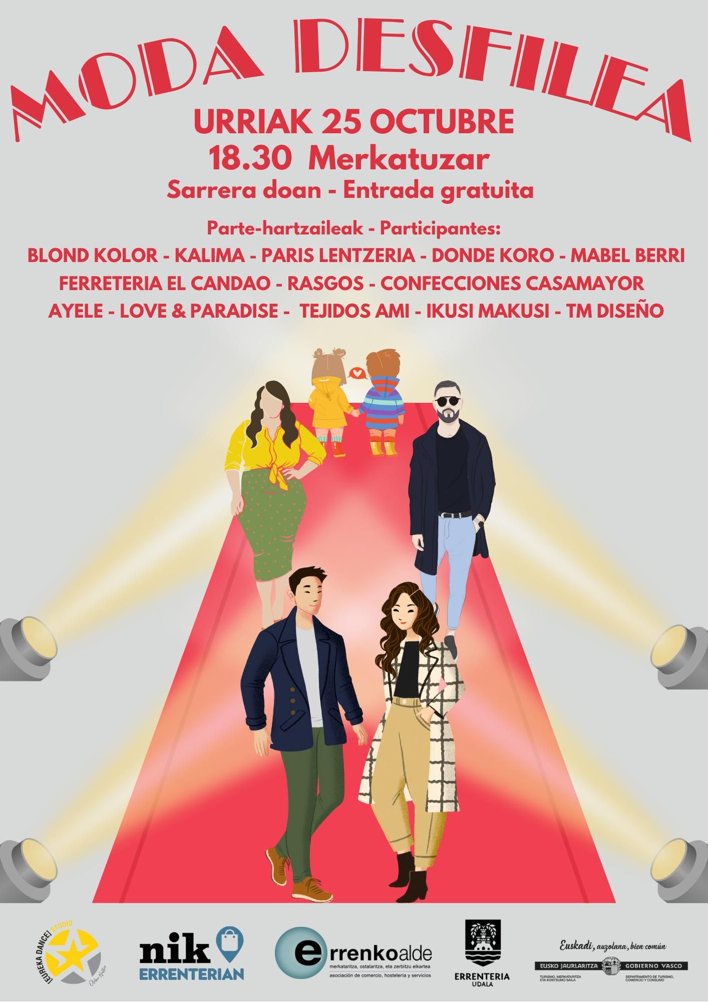 Cartel del desfile de moda