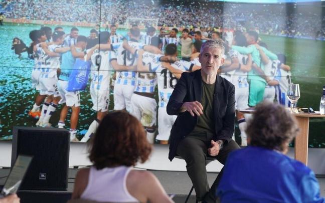Roberto Olabe, durante su rueda de prensa. / RUBEN PLAZA