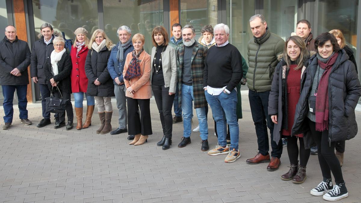 Representantes institucionales visitaron ayer el espacio.