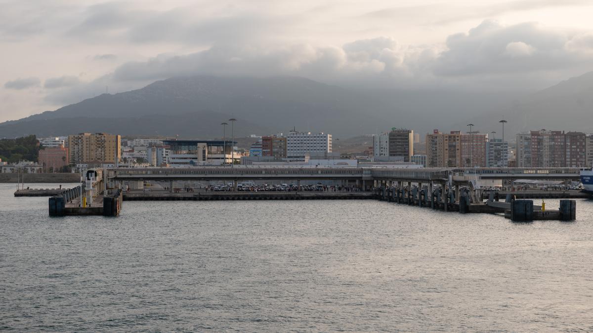 Vista del puerto de Algeciras.