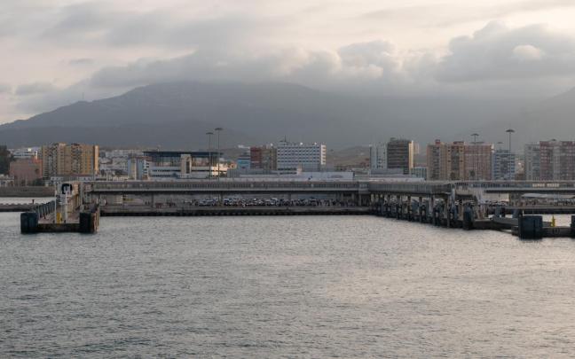 Vista del puerto de Algeciras.