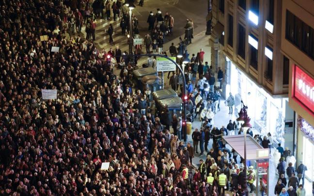 Manifestación en Valencia para pedir la dimisión de Mazón por la DANA.