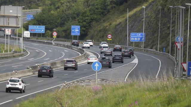 Tramo de de la autovía de la A-8 en el que se ha producido el accidente.