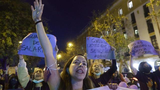 Imagen de una manifestación del 8M