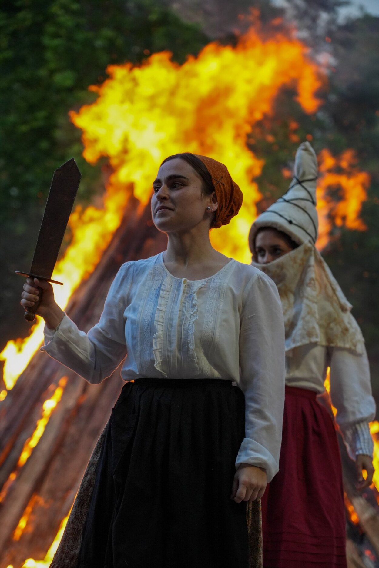 Hogueras de San Juan en Judizmendi.