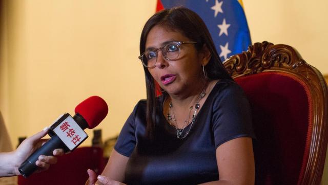 La expresidenta venezolana Delcy Rodríguez.