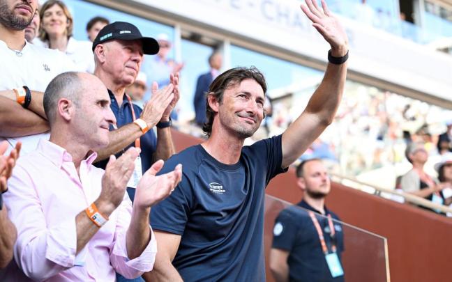 Juan Carlos Ferrero, durante su etapa como entrenador de Carlos Alcaraz.