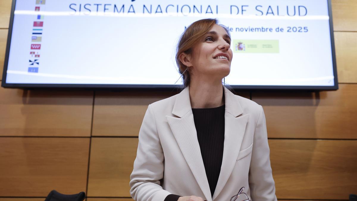 Mónica García, durante el Consejo Interterritorial del Sistema Nacional de Salud