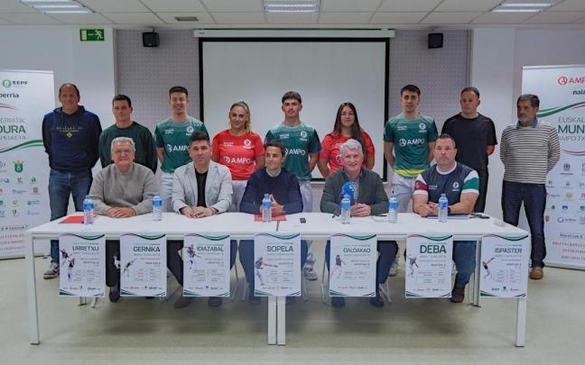 Presentación del torneo Euskal Herritik Mundura de pelota.