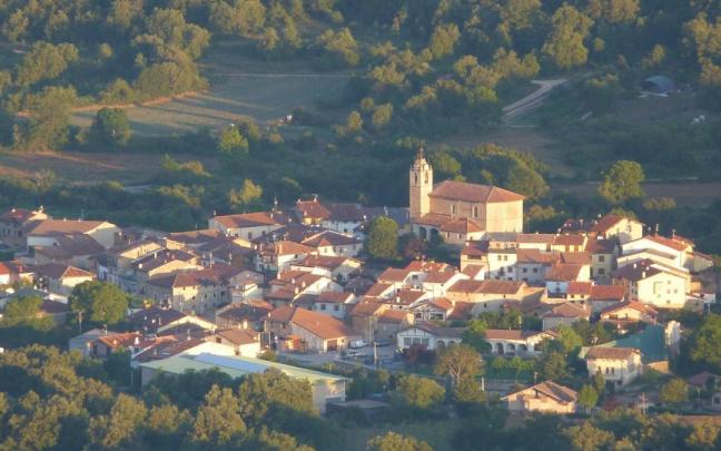 Vista del municipio de Lagrán en Mendialdea