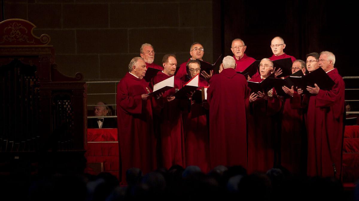 Imagen de archivo de un concierto de música sacra en la Catedral de Pamplona.