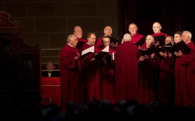 Imagen de archivo de un concierto de música sacra en la Catedral de Pamplona.