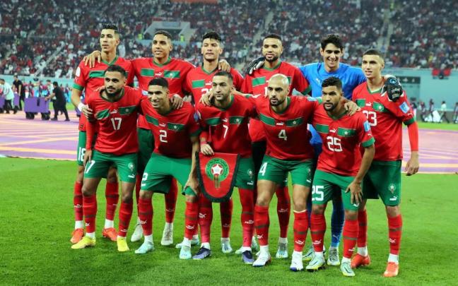 Jugadores de la selección marroquí, en una imagen de archivo.