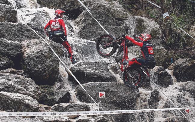 El gorliztarra Jaime Busto, durante la disputa de la prueba en San Marino.