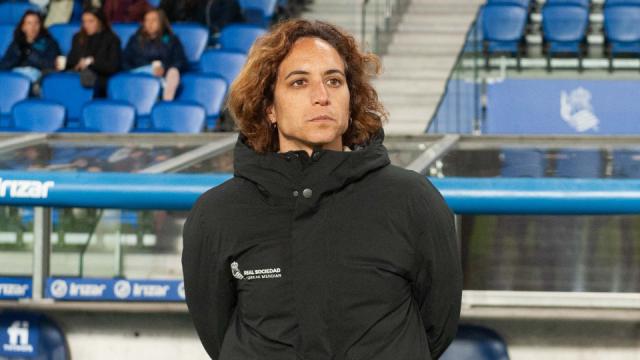 Natalia Arroyo en un partido con la Real. LIGA F