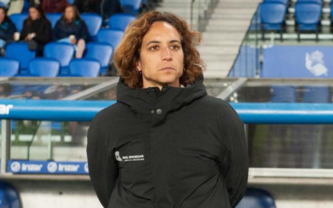 Natalia Arroyo en un partido con la Real. LIGA F