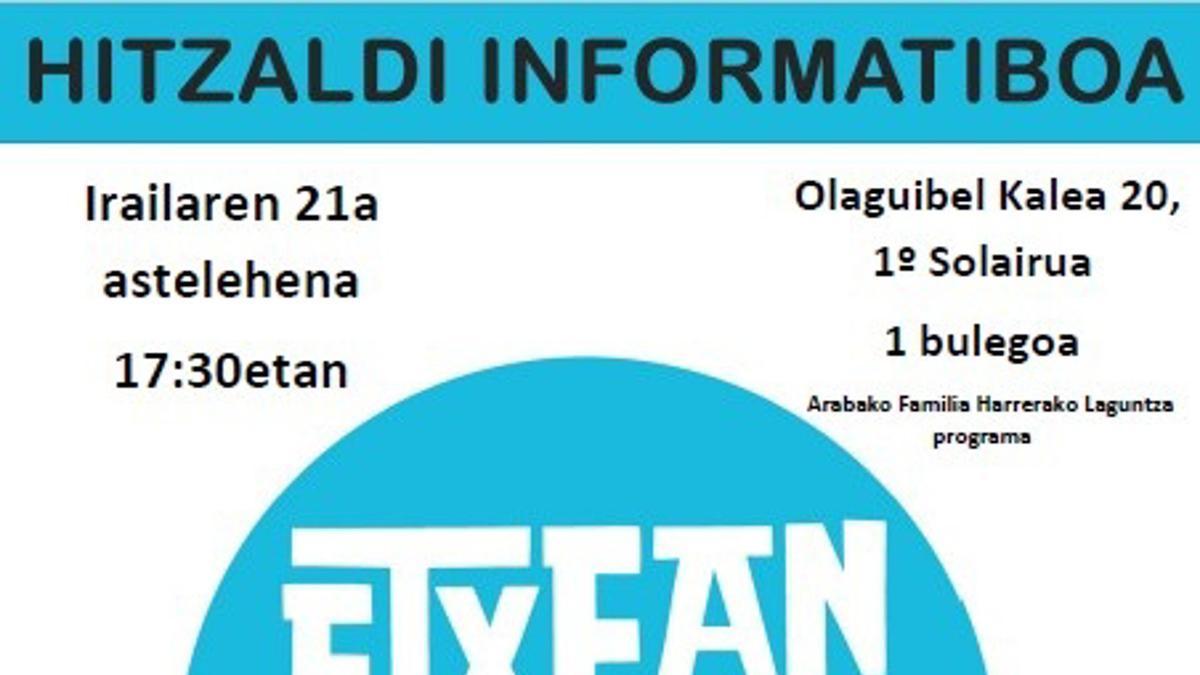 Arabako Aldundiak familia harrerari buruzko informazio hitzaldiak antolatu ditu berriro.