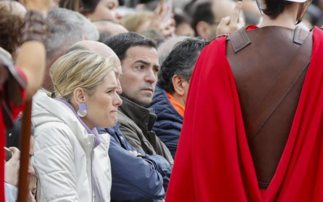 Pradales este viernes en el Vía Crucis Viviente de Balmaseda.
