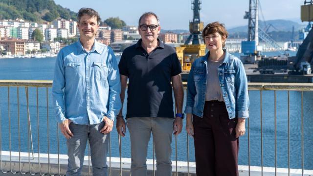 Los alcaldes de Lezo, Pasaia y Errenteria.