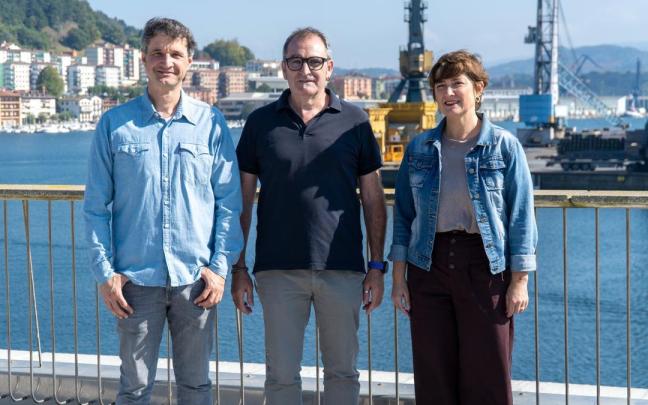 Los alcaldes de Lezo, Pasaia y Errenteria.